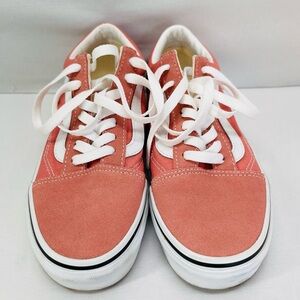 Vans Women's Sneakers in Coral and White